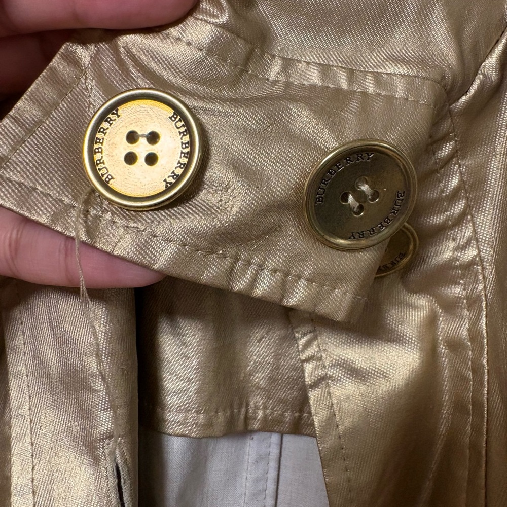 Burberry Gold Women's Trench Coat - Picture 6 of 14